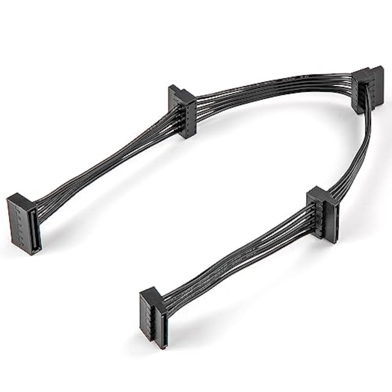 Sata Power Splitter Cable: 15 Pin Sata To 4 Sata 4X Serial Ata Power Adapter S