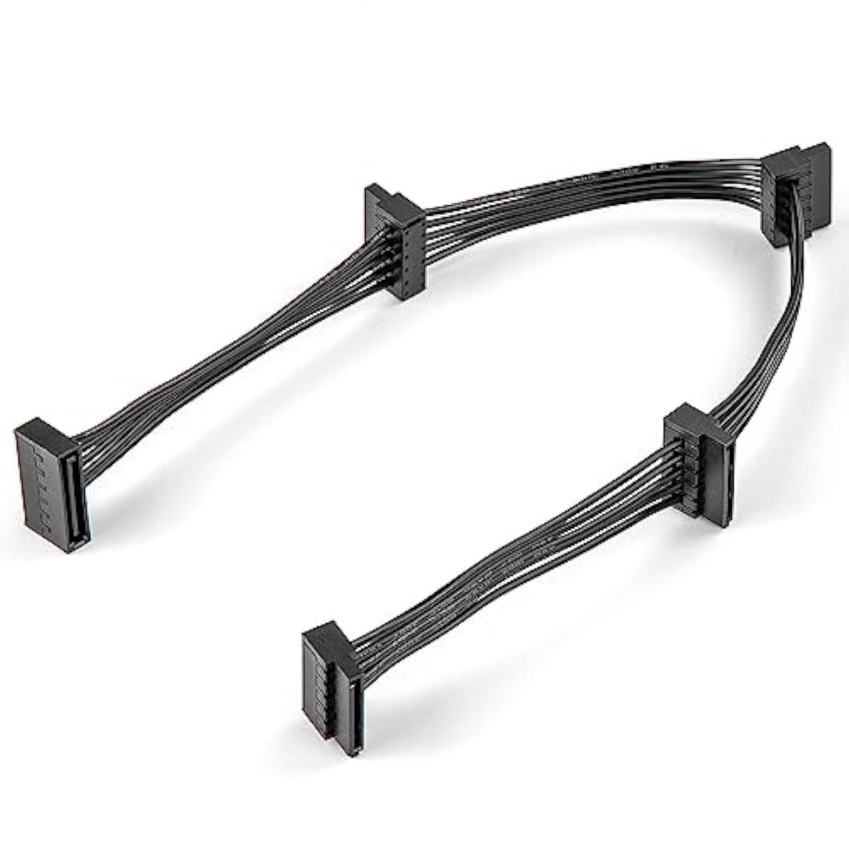 Sata Power Splitter Cable: 15 Pin Sata To 4 Sata 4X Serial Ata Power Adapter S