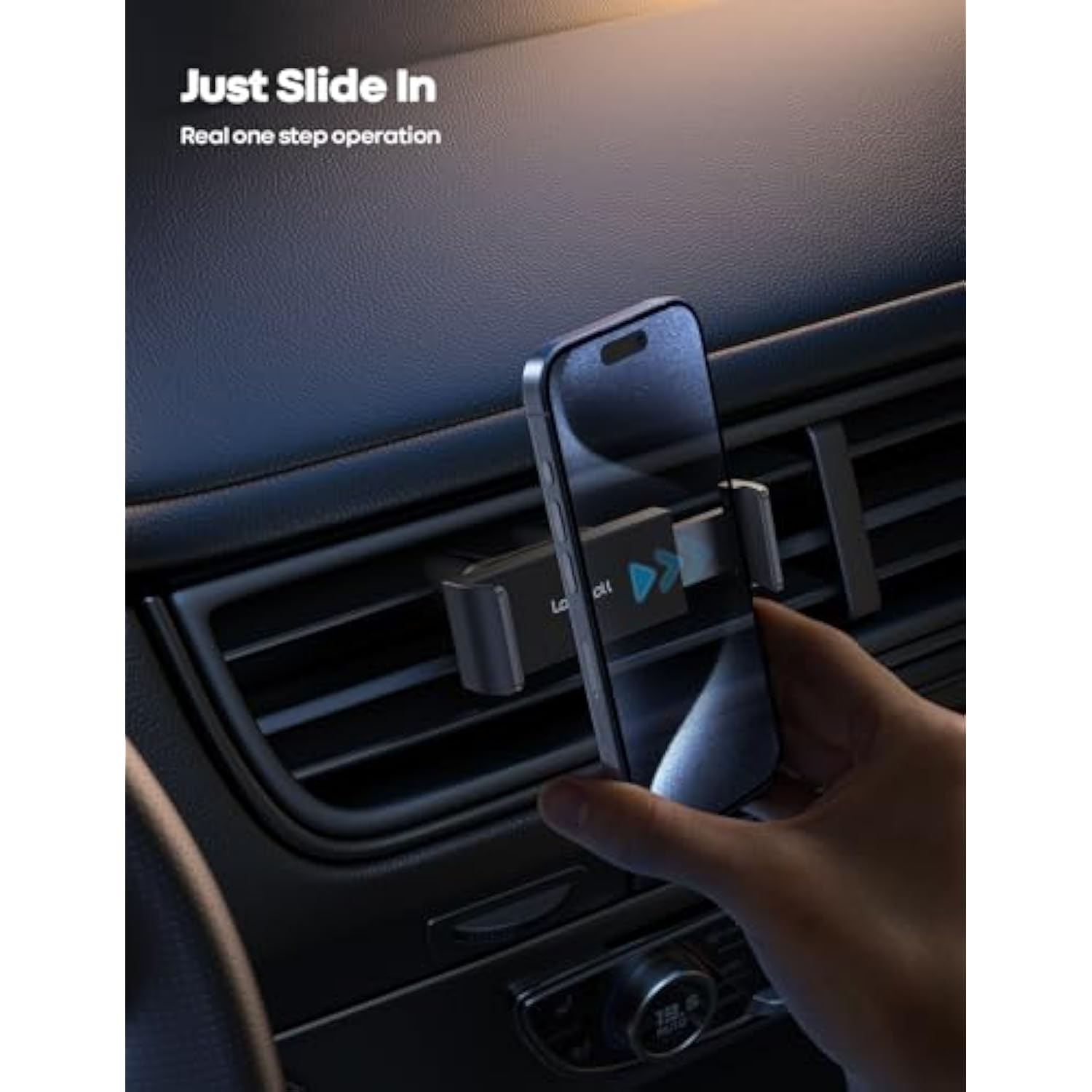 Car Vent Phone Mount - Hands-Free Cradle Holder for iPhone 14 13 12 11 X SE
