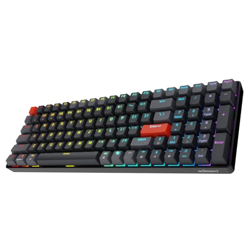 Easytouch 1200 Wired/Wireless/Bluetooth Multi-Os Illuminated Mechanical Via Mini Keyboard With Copilot Ai Hotkey