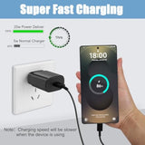 25W Samsung Fast Charger with 10FT Cable for Galaxy S24/S23/S22/Note 20