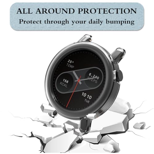 Watch Screen Protector Compatible for CMF Watch Pro 2, Tempered Glass Film Anti Scratch High Definition Full Coverage and Soft TPU Protective Case