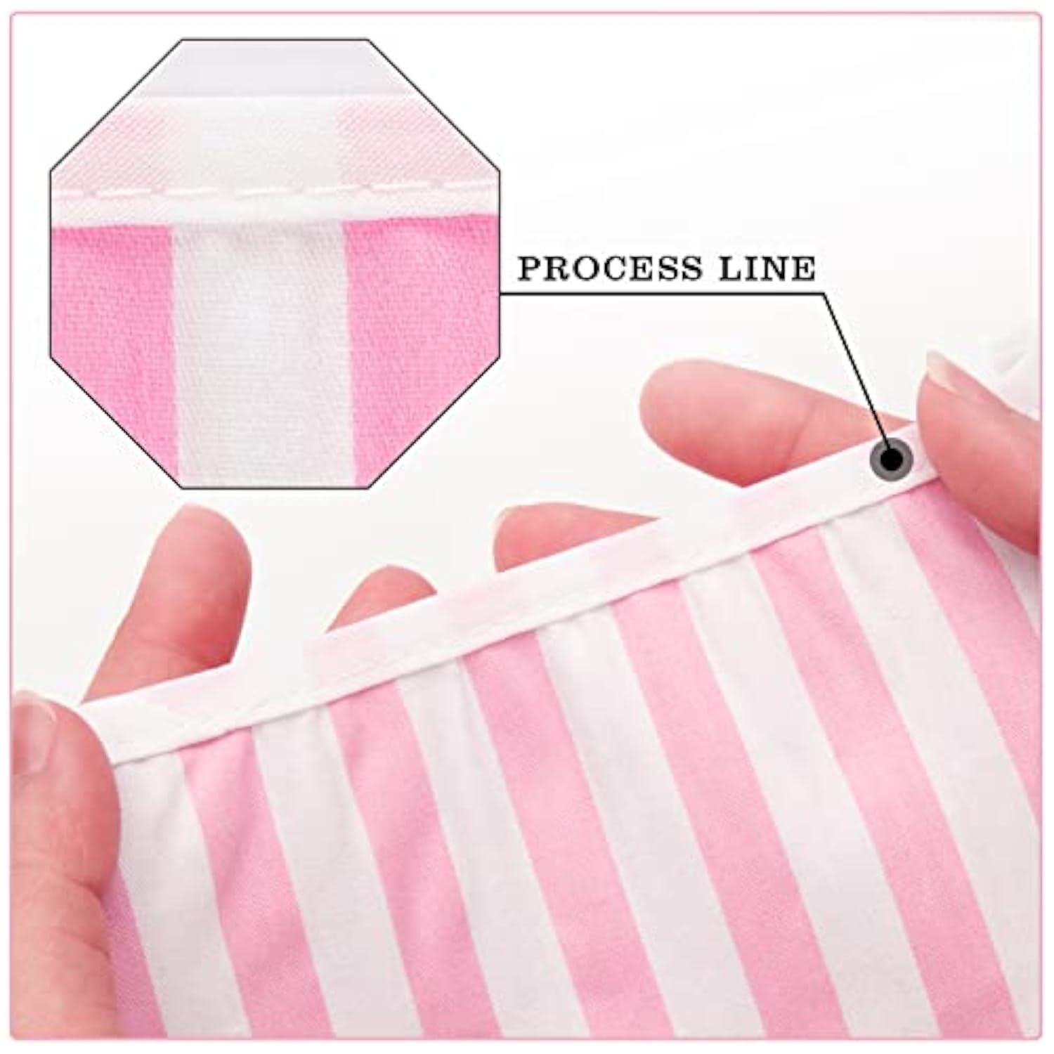 39Ft Pink White Party Decoration, 42Pcs Large Striped And Checkered Fabric Banner Garland, Triangle Banner Flags For Valentine'S Pink Party, Wedding, Bridal Baby Shower, Home Nursery Decoration