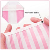 39Ft Pink White Party Decoration, 42Pcs Large Striped And Checkered Fabric Banner Garland, Triangle Banner Flags For Valentine'S Pink Party, Wedding, Bridal Baby Shower, Home Nursery Decoration