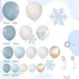 150PCS Dusty Blue Balloon Garland Kit - Pastel & Gold for Baby Shower  Party