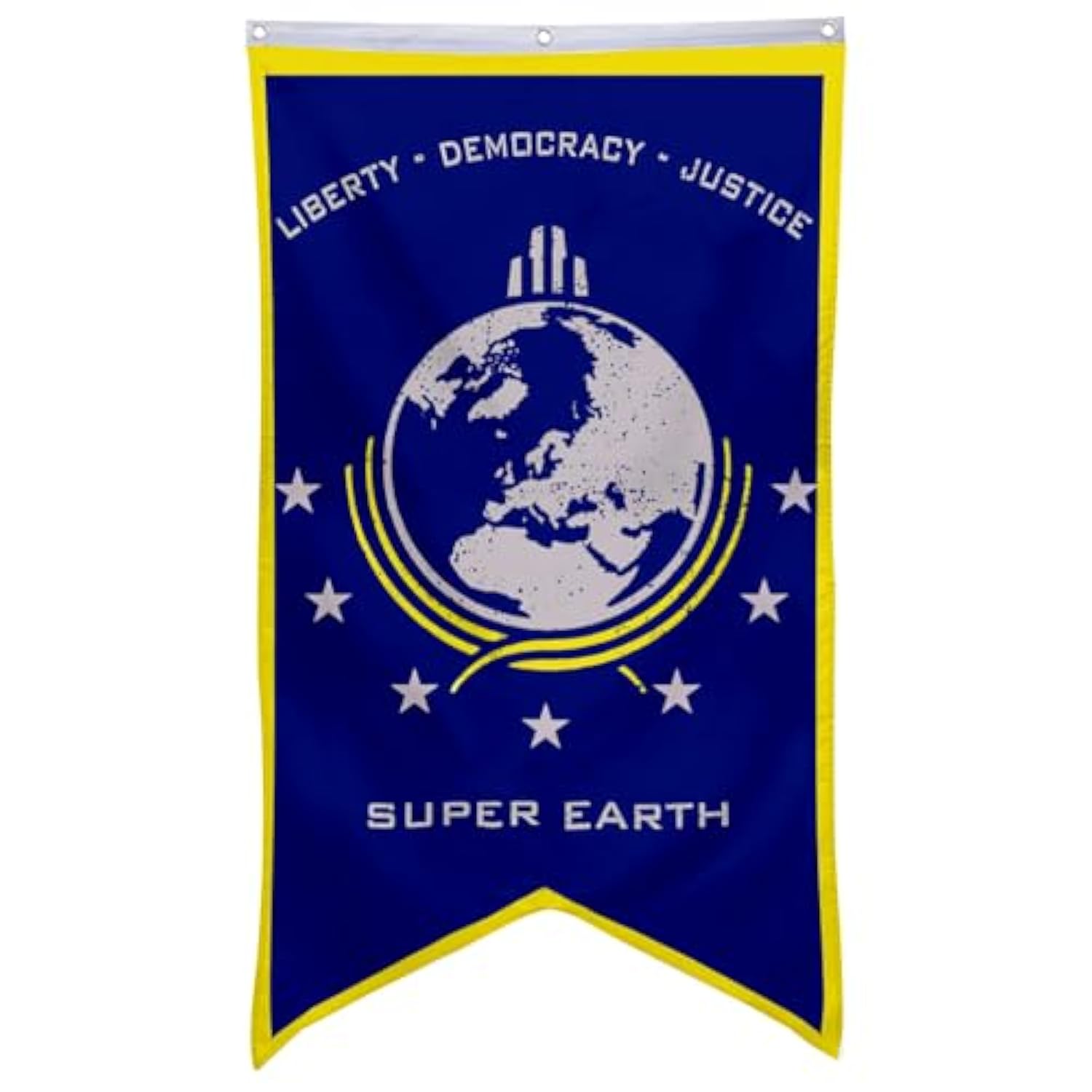 Super Earth Banner Flag Liberty Democary Justice Banner Man Cave Bed Room Home Office Party Decor 30X50 Inch (Blue 1)