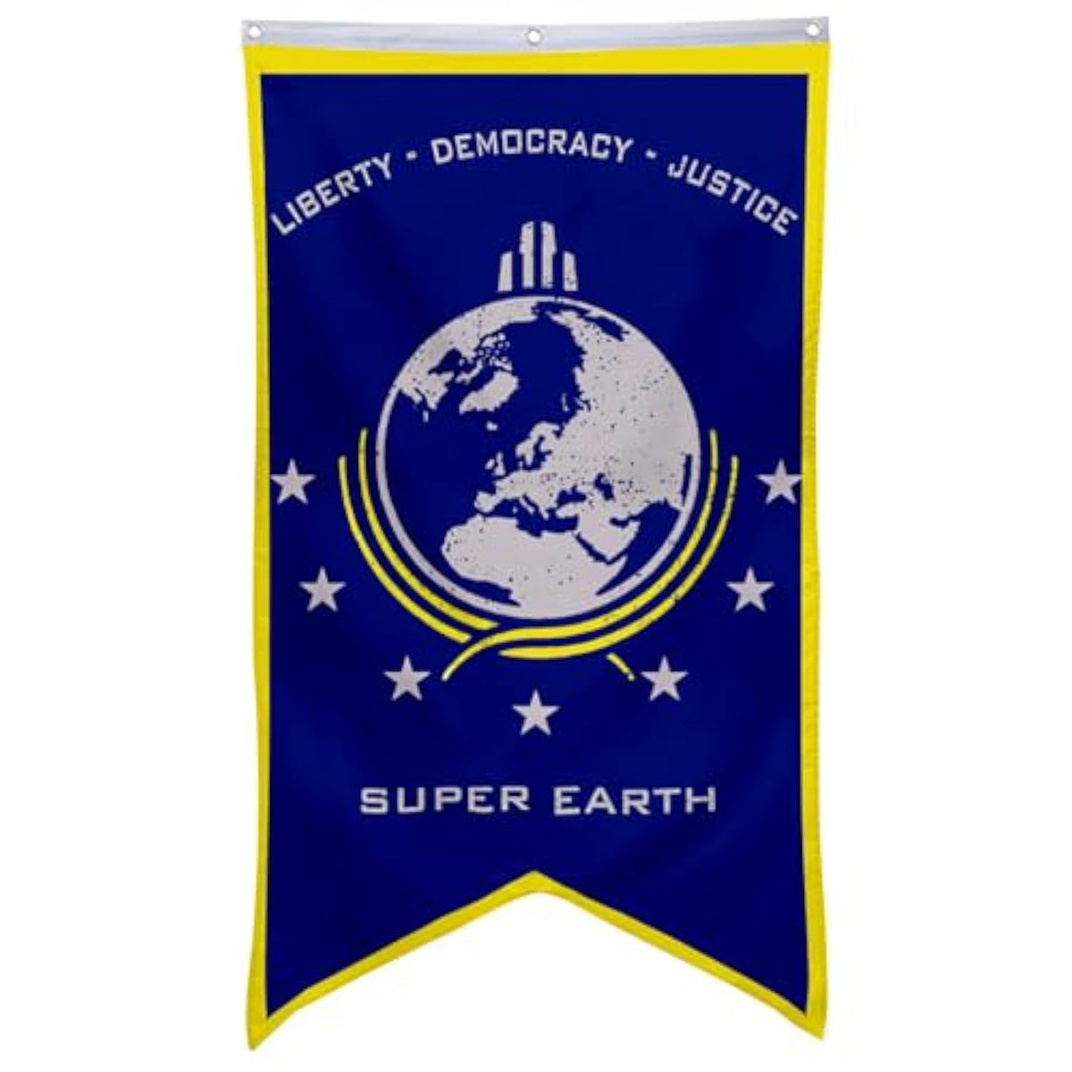 Super Earth Banner Flag Liberty Democary Justice Banner Man Cave Bed Room Home Office Party Decor 30X50 Inch (Blue 1)
