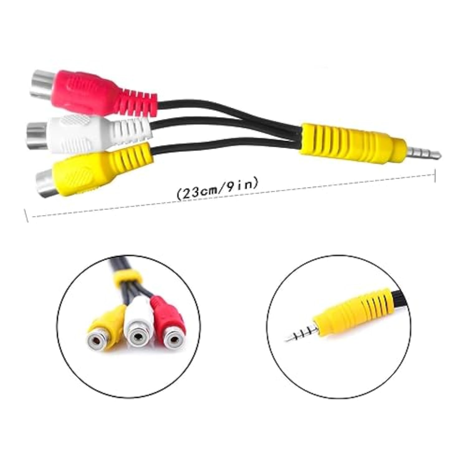 Av Adapter, Video Av Component Adapter Cable Replacement For Tcl Tv, 3 Rca To