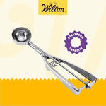 Wilton Cookie Scoop - Keep Cookies Uniform in Size and Shape with Help from The Easy-To-Use Small Stainless Steel Cookie Scoop, Silver, 4 Teaspoon Capacity