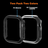 2 Pack [No Screen Protector] Bumper Case For Apple Watch Series 10 42Mm, Slim Shockproof Protective Bumper Cover For Iwatch S10 Accessories 42Mm, Black+Clear