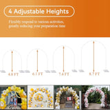 2-in-1 Balloon Arch & Column Stand Kit with Weights for Weddings, Birthdays and Party Decor