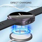 3 Pack For Samsung Galaxy Watch 8 40Mm Case, High Definition Clear Screen Protector, Full Around Electroplate Soft Tpu Bumper Around Protective Case Cover -Black+Gun Color+Silver