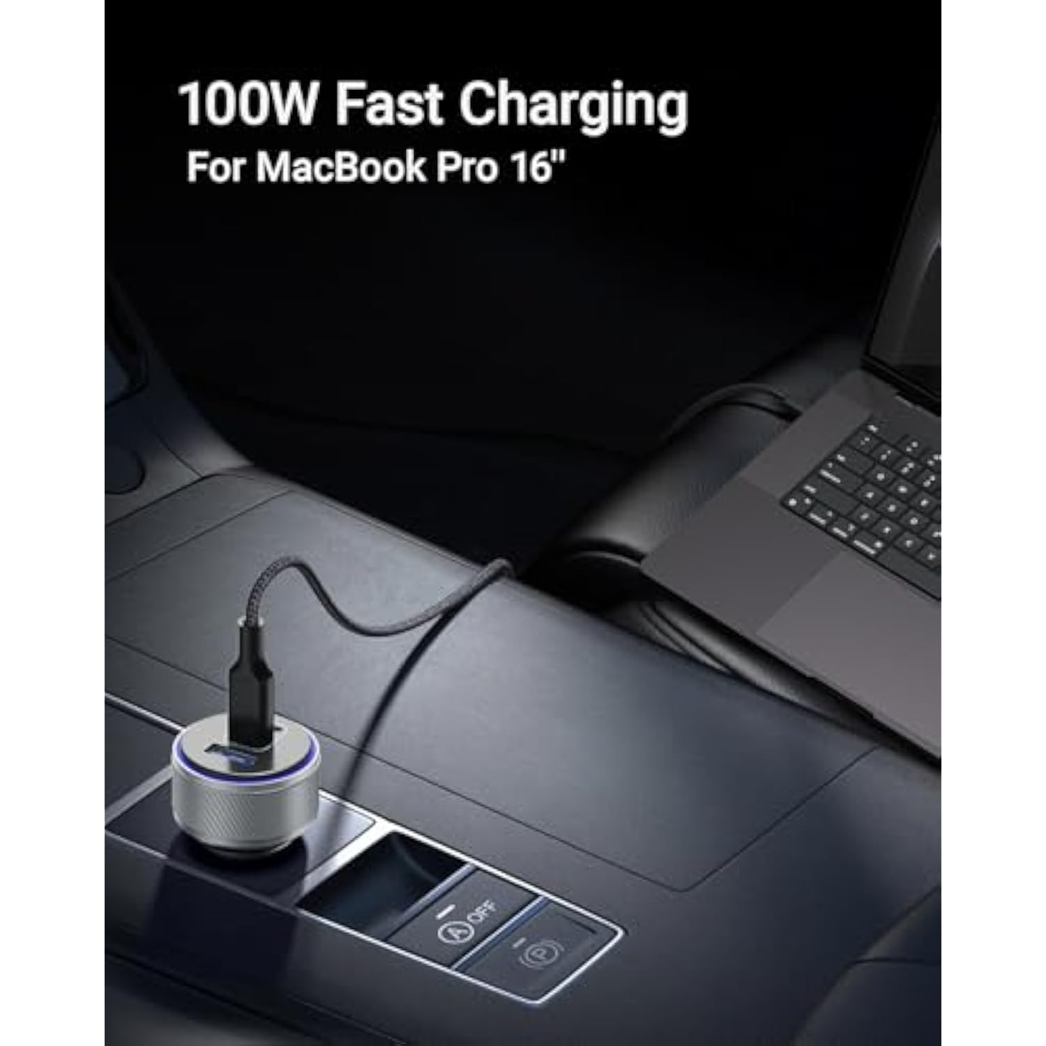 Iphone 16 Usb-C Car Charger, 167.5W Max 3-Port Type-C Fast Charging Cigarette Lighter,Charger Adapter For Iphone 16/15/14/13,Samsung S24/S23/S22,Pixel,Ipad Air,Airpods,Android