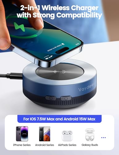 Multiple Mouse Mover, W1 Mouse Jigglerwireless Charger 2-In-1, Undetectable Shaker Wiggler Device, Automatic Phone Charging Pad, Quiet Mice Giggler Juggler To Keep Pc Active