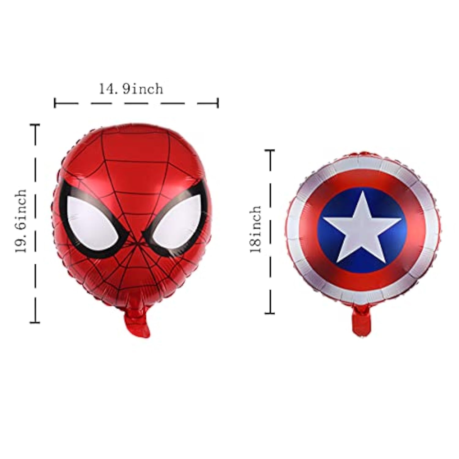 5Pcs Superhero Avengers Aluminum Film Balloons for Birthday Party Supplies