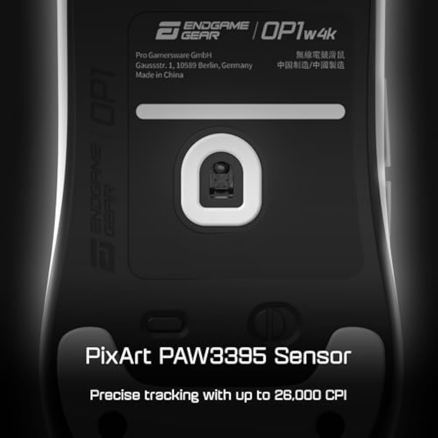 Op1W 4K Wireless Gaming Mouse White – 4000Hz Polling Rate, Gamer Mouse Wireless | Kailh Gx Switches | Pixart Paw3395 Optical Mouse Sensor