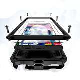 For Samsung Galaxy S23 Ultra Case Metal Hard For Galaxy S23Ultra 5G Phone Case Para Screw Built-In Screen Lens Protection Military Grade [Note The Fingerprints Don'T Work] Black