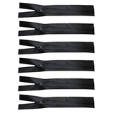6Pcs Black Waterproof Zipper Pvc No.3 Zipper For Outdoor Products Lugg