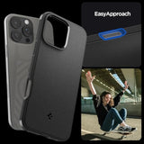 Spigen Essential Sand Blast Designed for iPhone 16 Pro Max Case (2024) [Military-Grade Protection] - Matte Black