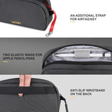 Electronics Organizer Travel Case, Travel Bag Water Resistant Cable Organizer, Tech Accessories Pouch Carry Storage Bag For Charger, Cord, Hard Drive, Phone, Power Bank, Travel Essentials, Black