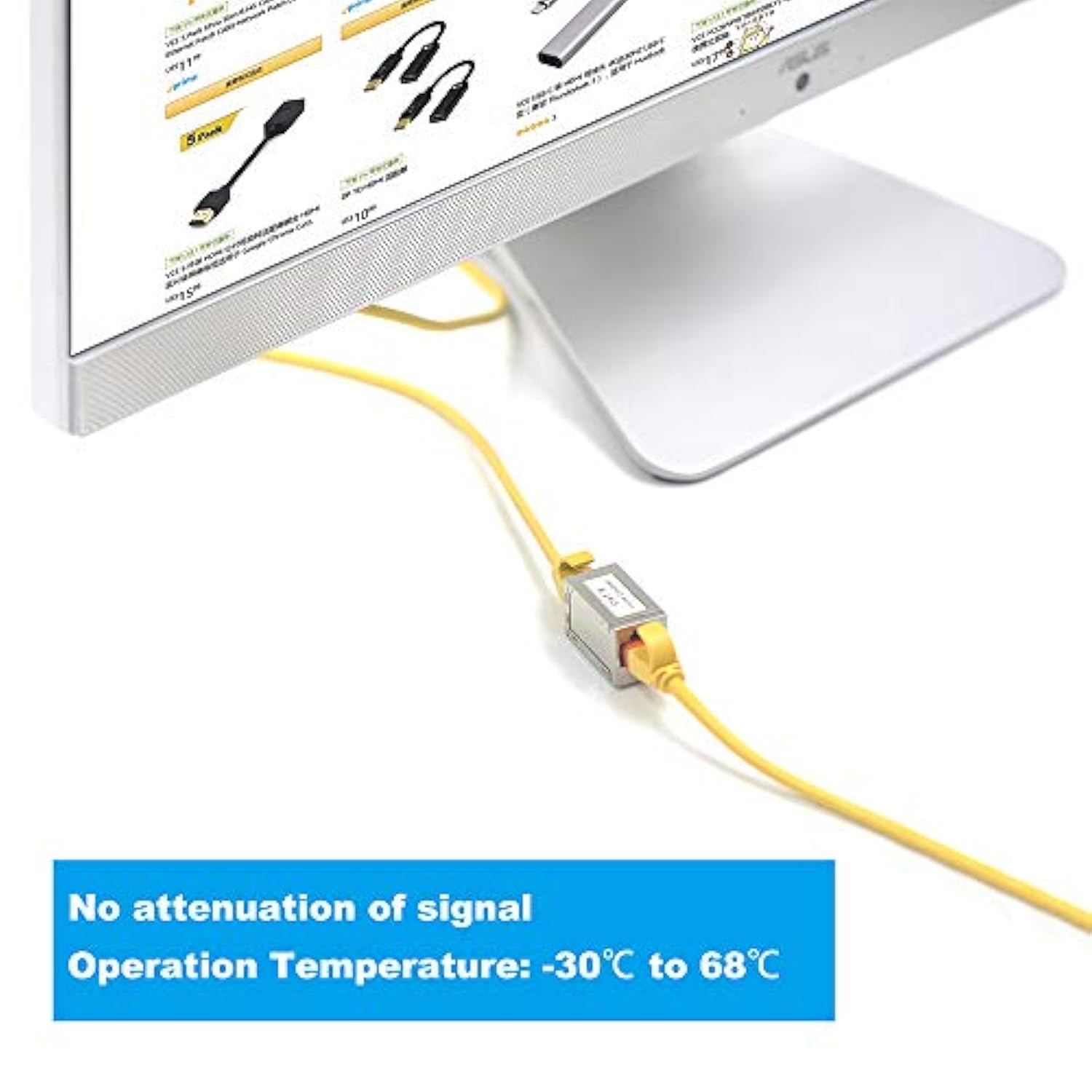 Rj45 Coupler Shielded, Ethernet Cable Extender Cat6/Cat5E/Cat5 Inline Coupler
