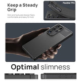 For Samsung Galaxy S25 Ultra Case, Support Wireless Charging, Slim Non-Slip [Full Camera Protection] Shockproof Soft Tpu Protective Phone Case For Galaxy S25 Ultra 6.9" 5G 2025, Carbon Black