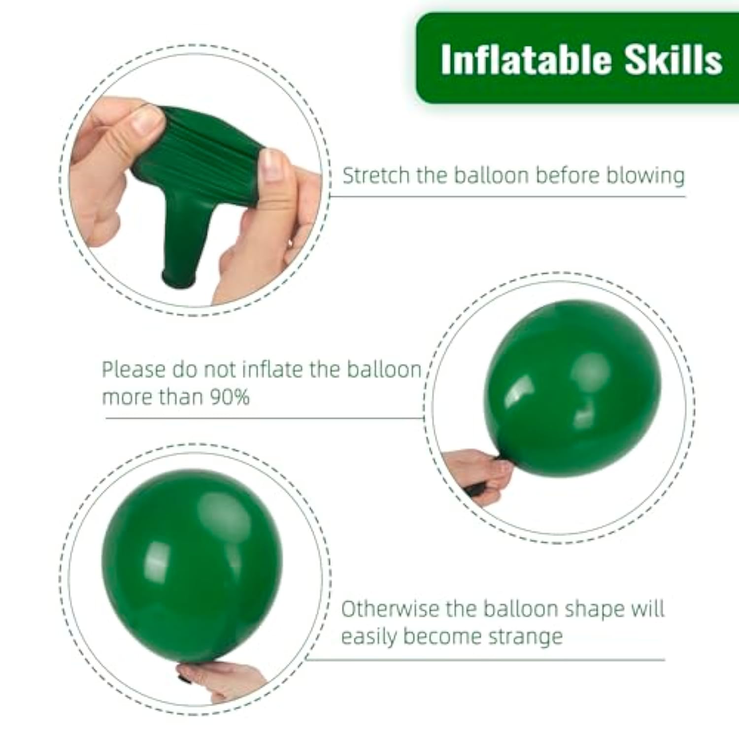 87Pcs Dark Green Balloons Different Sizes 18 12 10 5 Inch For Garland Arch, Green Latex Balloons For Birthday Party Baby Shower Wedding Halloween Christmas Party Decoration