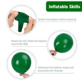 87Pcs Dark Green Balloons Different Sizes 18 12 10 5 Inch For Garland Arch, Green Latex Balloons For Birthday Party Baby Shower Wedding Halloween Christmas Party Decoration