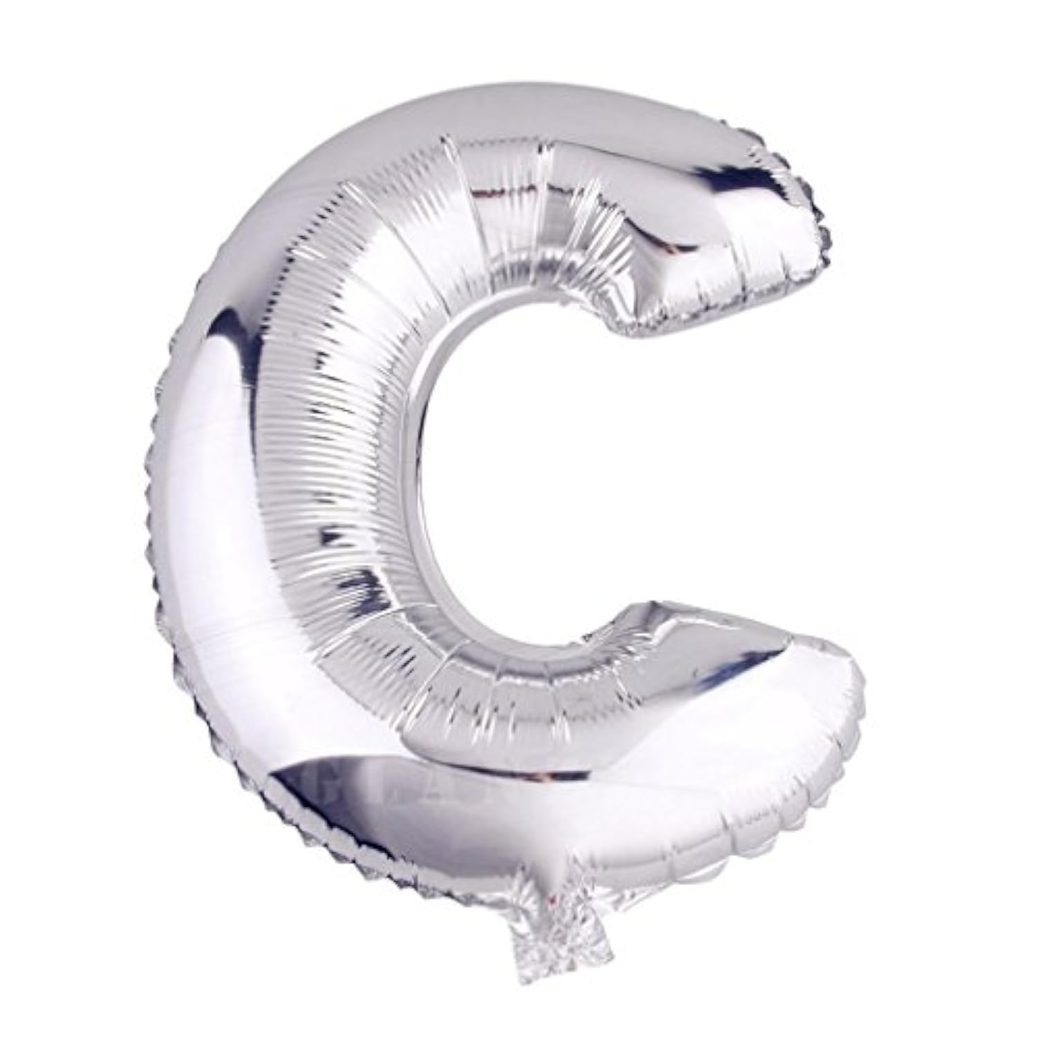 16 Inch Silver Foil Balloons Letters A To Z Numbers 0 To 9 For Prom Wedding Birthday Party Decor (Letter C)