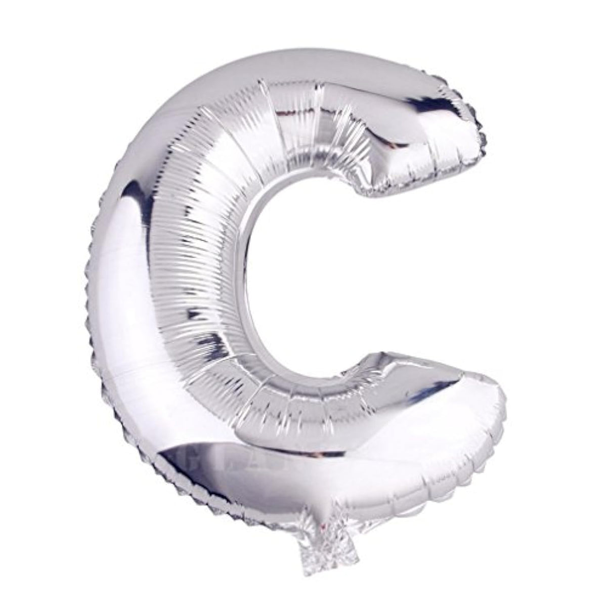 16 Inch Silver Foil Balloons Letters A To Z Numbers 0 To 9 For Prom Wedding Birthday Party Decor (Letter C)