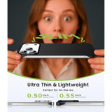 Magnetic Ultra Thin Frosted Designed For Iphone 17 Pro Max Frameless Case 6.9 Inch [Compatible With Magsafe] Slim Minimalist Lightweight Matte Hard Cover Protective Borderless Case-Black