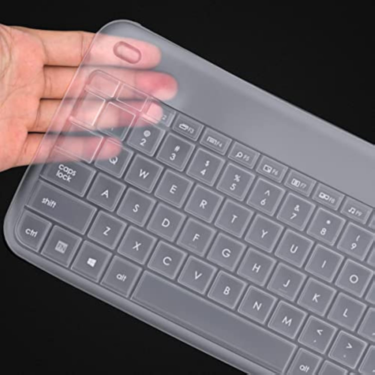 Keyboard Cover For Logitech K400 Plus Wireless Touch Keyboard, Logitech K400 P