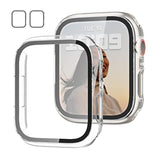 2-Pack Apple Watch 40mm Case with Tempered Glass Slim Protective Cover Clear