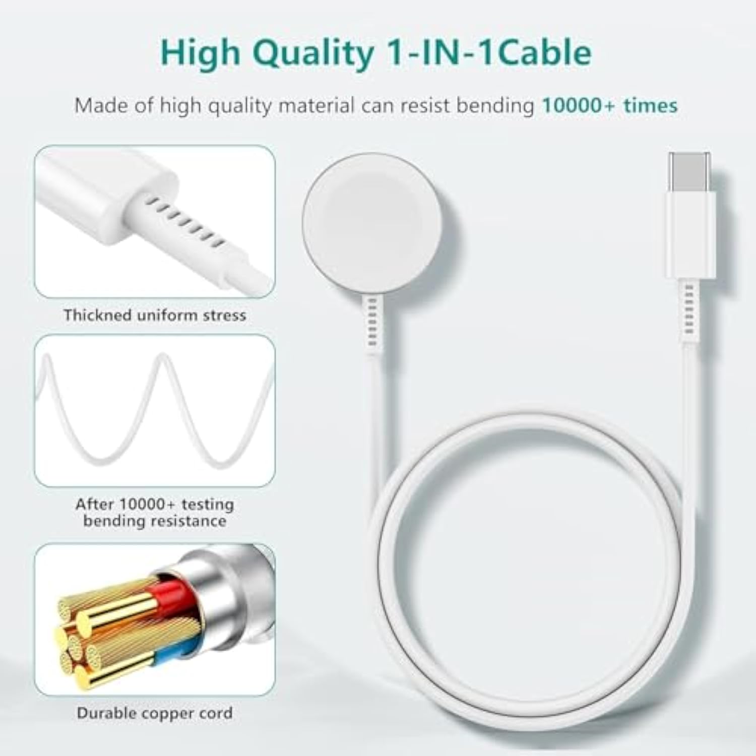 Usb C Iwatch Fast Charger 3Ft Magnetic Charging Cable With Usb C Wall Charger Compatible With Apple Watch Ultra2/Ultra/Series 9/8/7/Se/6/5/4/3/2/1