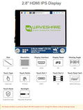 2.8Inch Hdmi Ips Lcd Display, Compatible With Raspberry Pi 5/4B/3B/Zero/Zero W/Zero 2W/Pico/Pico W/Pico Wh, 480×640 Resolution Supports Jerson Nano/Windows
