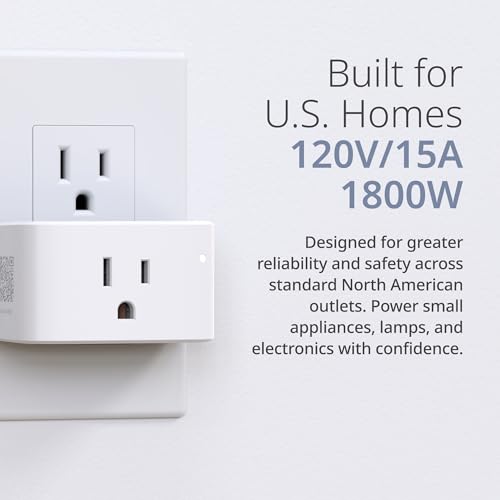Pm-01M Wi-Fi Smart Plug, Aquila Pro Ai & Matter Supported, Compact Design, 15A/1800W Max, Energy Monitoring, Easy Bluetooth Setup, Works With Alexa & Google Home, Flame-Retardant, Ul Certified