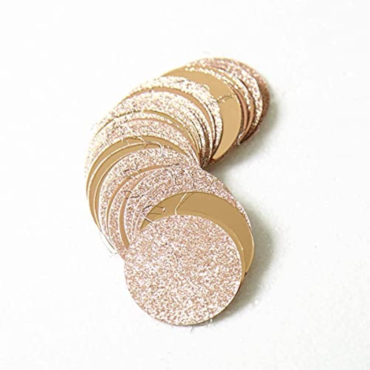 Champagne Gold Glitter Dot Garland & Circle Banner – Elegant Decor for Birthdays, Showers and Holiday