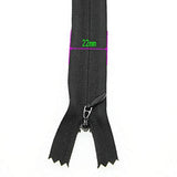 6" Invisible Nylon Zipper For Diy Tailor Sewing Craft 10 Pcs/Pack (Bla