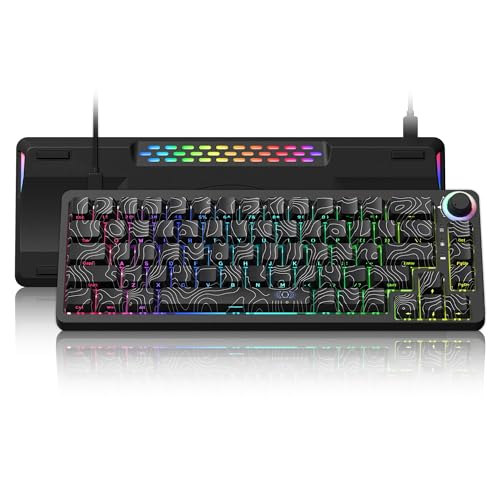 M68 He V2 Rapid Trigger Keyboard 60% Percent, Hall Effect Topographic Gaming Keyboard, Wired Rgb Custom Mechanical Key Board With Magnetic Switch, Pbt Keycaps For Mac/Win (Black)