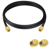 Sma Male To Sma Male Pigtail Cable Wlan Antenna Cable Rg58 6.5Ft/2M For Wifi Wireless Network 2G 3G 4G Antenna Router Gsm Bluetooth Wlan Lan