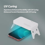 Whitestone Dome Uv Gen Film [Glass-Like Film] Screen Protector For Iphone 15 Pro Max With Uv Lamp [2Pack]