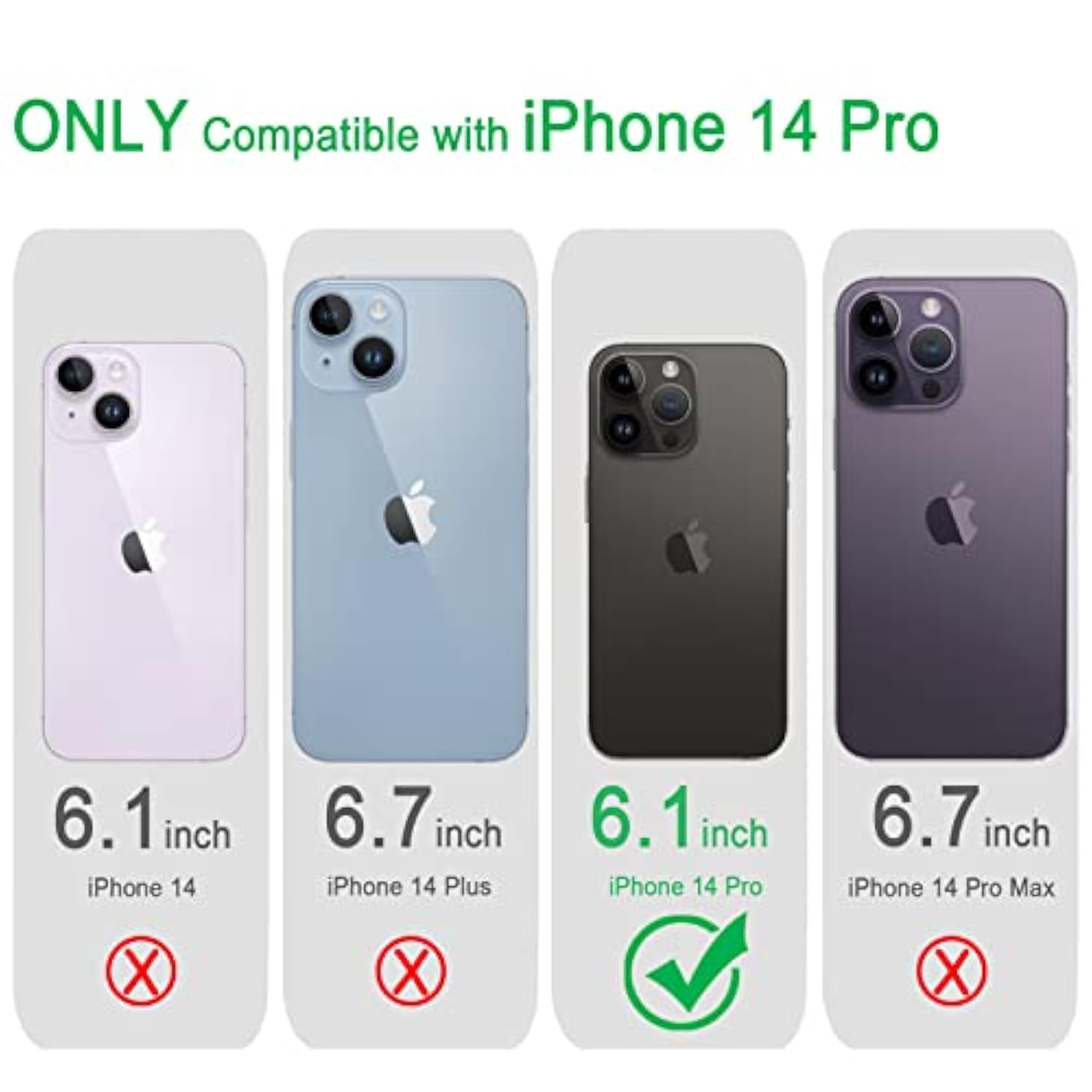 iPhone 14 Pro Clear Case Non-Yellowing Shockproof Slim Bumper 2022