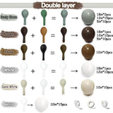 93pcs Dusty Green & Neutral Balloon Garland Kit for Baby Shower and Wild One Party
