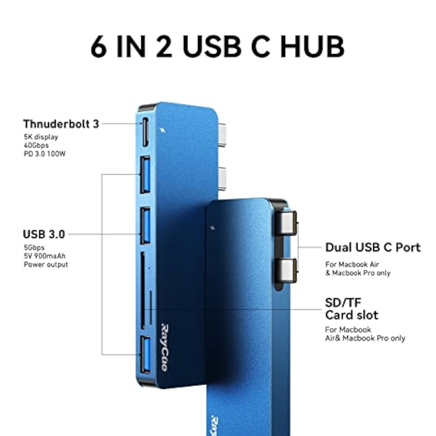 Usb C Adapter For Macbook Pro/Air 2022 2021 2020, Usb-C Accessories, Mac Adapt