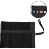 Watch Band Accessories,Smart Watch Band Protable Storage Bag Case Pouch Organizer-Compatible With Apple Watchbands, Garmin Watch Band, Samsung Watch Band Etc -Cotton Canvas (Black)