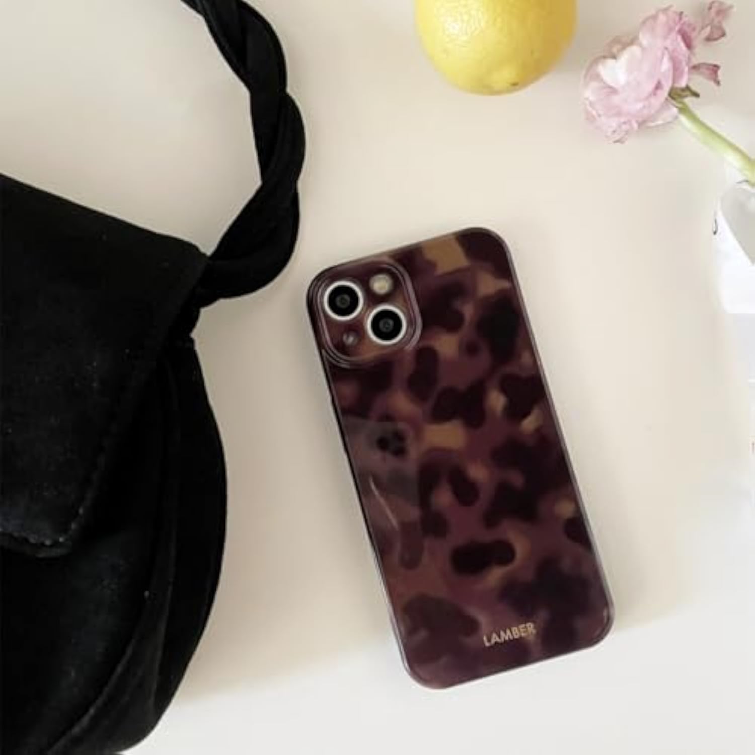 Tortoiseshell Leopard Print Phone Case for iPhone 14