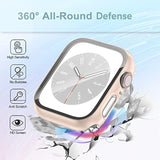 [3 Packs] Case For Apple Watch Series 3/2/1 42Mm With Tempered Glass Screen Protector,Hard Pc Protective Bumper And Ultra-Thin Face Cover Compatible With Iwatch Series 3/2/1 42Mm (3 Colors)
