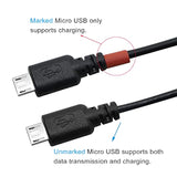 12 Inch Micro Usb Splitter Cable Usb 2.0 Type A Male To Dual Micro Usb Male Y