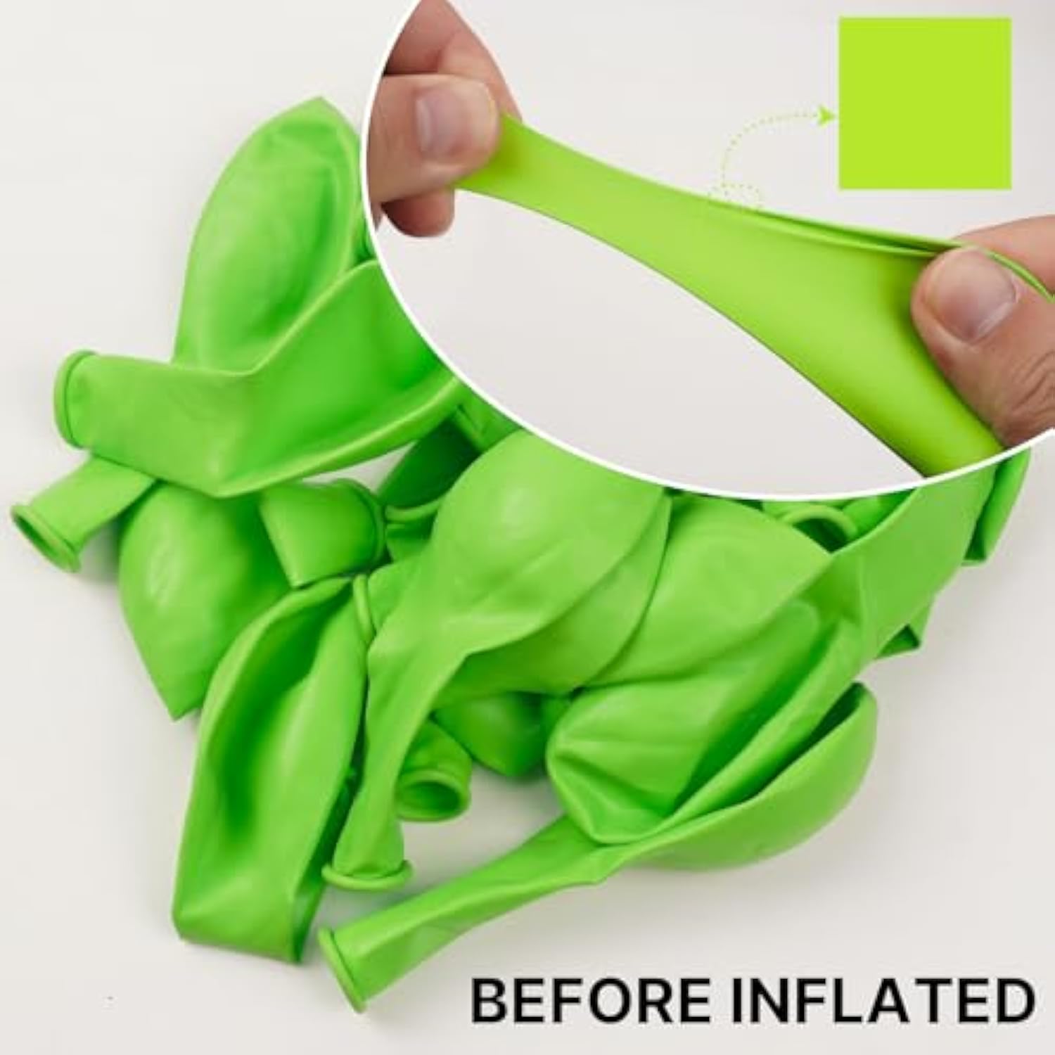 Lime Green Balloons, 140 Pcs Lime Balloons Different Sizes Pack Of 18 Inch 12 Inch 10 Inch 5 Inch Yellowish Green Balloons For Balloon Garland Or Balloon Arch As Party Decorations, Green-Y6