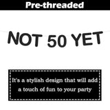 Funny 49th Birthday Banner Black Glitter Party Decorations for Women